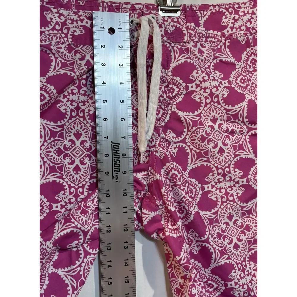 Kanu Surf Youth Size 14 Pink White Floral Board Shorts Swim Trunks